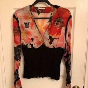 Roberto Cavalli Floral Blouse
